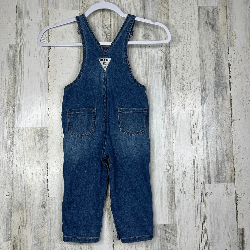 Oshkosh B'gosh Vestbak‎ Toddler 24M Blue Jean Jumpsuit Heart